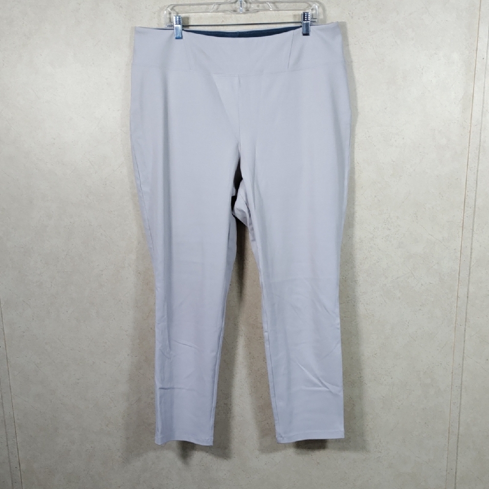 H141 Women with Control khaki/tan control top leggings XL NEW